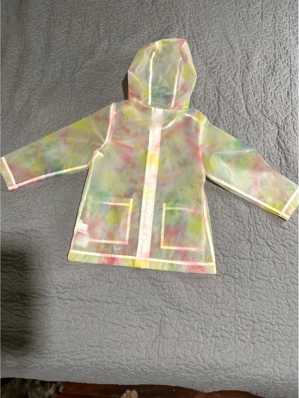 Old Navy 4T Multi Tie Dye Rain Jacket